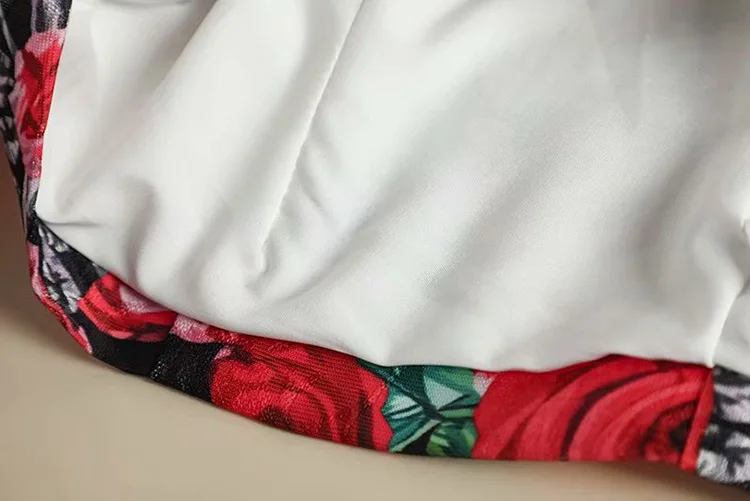 Svoryxiu/осенне-зимний дизайнерский жаккардовый костюм с юбкой для подиума женский винтажный комплект из двух предметов с цветочным принтом розы