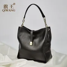 Soft Leather Women's Top-handle Bag Shoulder bag Genuine Leather Ladies Hand Bags Large Black Handbags for Women bolsa