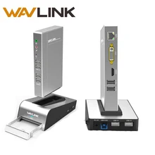 Aluminum USB 3.0 Universal Docking Station with HDD&SSD Enclosure Dual Video Display Support HDMI/VGA/DVI 2048 *1152 Gigabit Lan