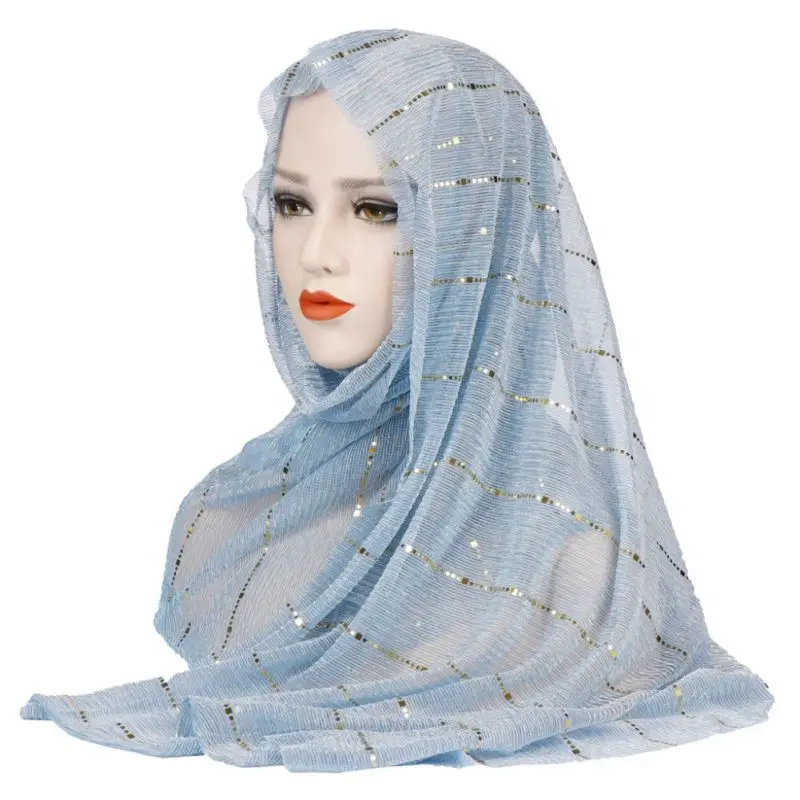 Мусульманский женский хиджаб головной убор шарф ислам ic платок турецкий ислам тюрбан бандана Женский шифон хиджаб