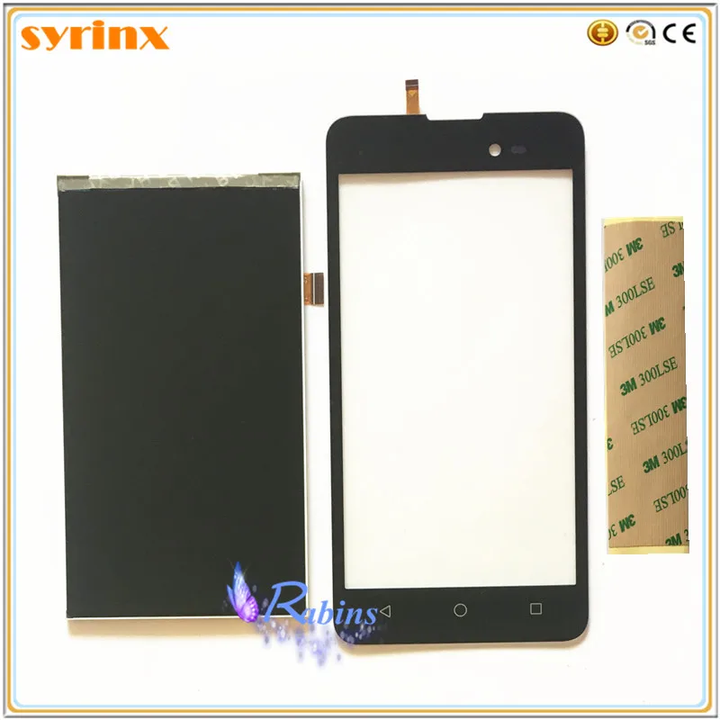 

SYRINX Panel Touchscreen Sensor Touch Screen LCD Display Digitizer Front Glass 3m tape For BQ BQ-5035 Velvet BQ 5035 BQS 5035