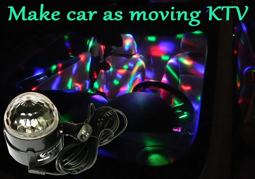 LED car decoration light music rhythm activated custom car audio light