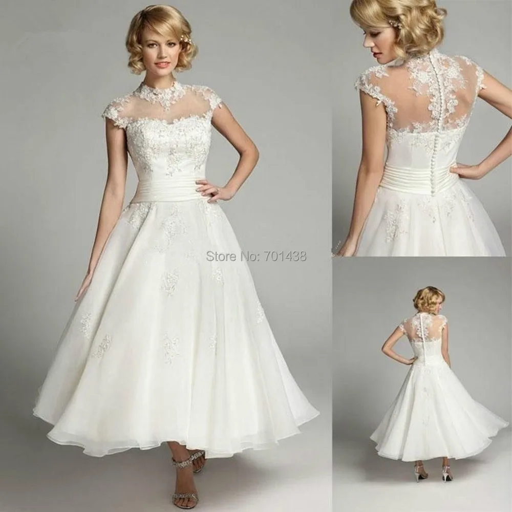 Short Cap Sleeve Wedding Dresses