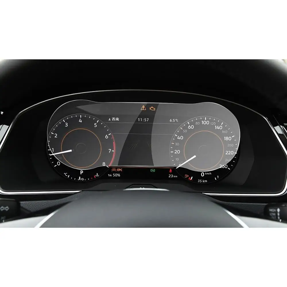 Экран ruiya протектор Volkswagen Passat B8 12 3 дюйма ЖК экран приборной панели 9H Закаленное стекло Защитная пленка