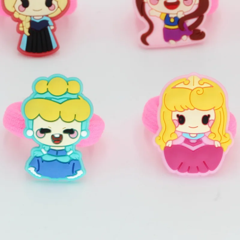 

10pcs princess Cartoon Pink Pig Elastic Hair Bands Cute Girls Ponytail Holder Rope Headbands Children Hair Accessories Ornament