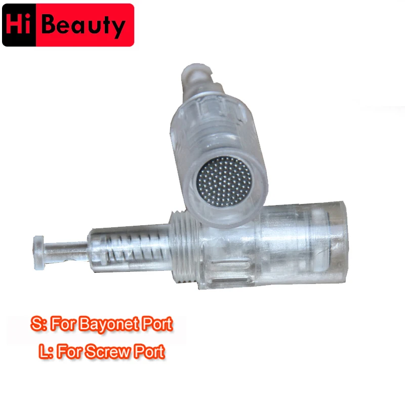 

100pcs/lot Round Nano Pin Needles Cartridge Screw Bayonet Coupling for Electric Auto Microneedle Derma Pen Tip Nutrition Input