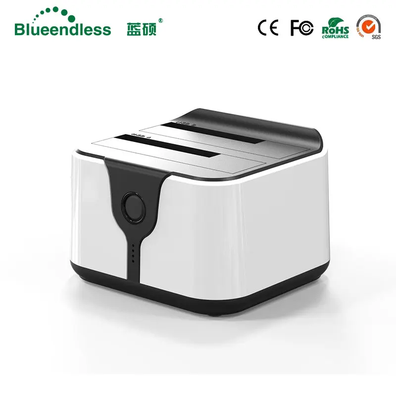 Blueendless 2 Bay SATA Hdd док станция 3 5 "2 USB3.0 Dual SSD клон дубликатор Sata Корпус Blueendless 2 Bay SATA Hdd док станция 3 5 "2 USB3.0 Dual SSD клон дубликатор Sata Корпус