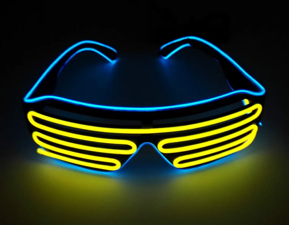 

Party Led DJ Mask, Quick Flashing EL LED Glasses Luminous Party Lighting Colorful Glowing Classic Toys For Dance DJ, Party Mask