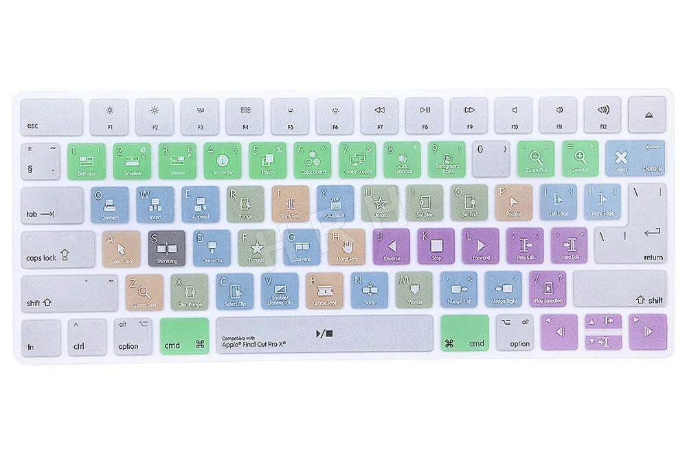 HRH Final Cut Pro X Shortcuts Hotkeys Design Silicone HRH Final Cut Pro X Shortcuts Hotkeys Design Silicone