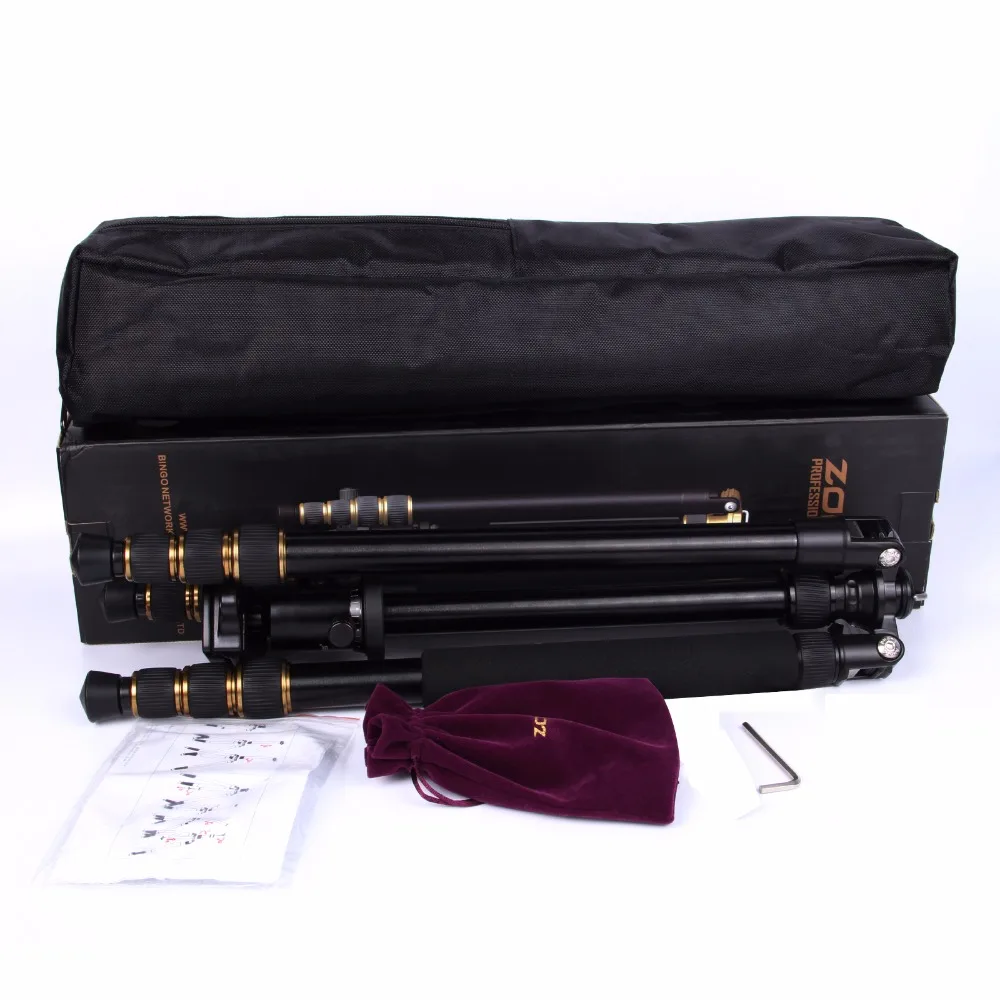 Zomei Z688 profesional de viaje fotográfico compacto de aluminio pesado trípode estable Monopod cabeza de bola para cámara Digital DSLR - 6