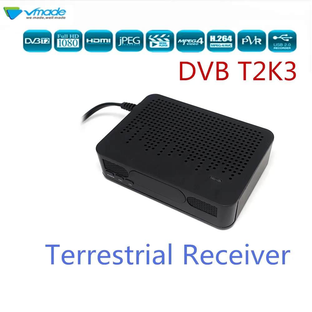 DVB-T2 цифрового ресивера Full HD 1080p цифровой ТВ тюнер рецепторов DVB-T/T2 Поддержка 3D Интерфейс Стандартный Декодер каналов кабельного телевидения