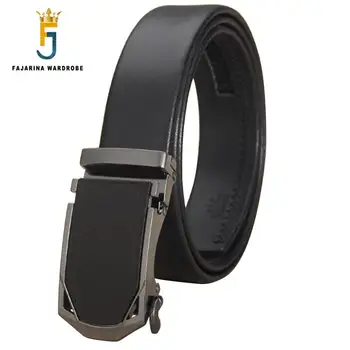 

FAJARINA New Arrival Mens Automatic Belts for Men Belts Smooth Genuine Surface Casual Cow SkinGenuine Leather 3.5cm Wide ZDFJ249