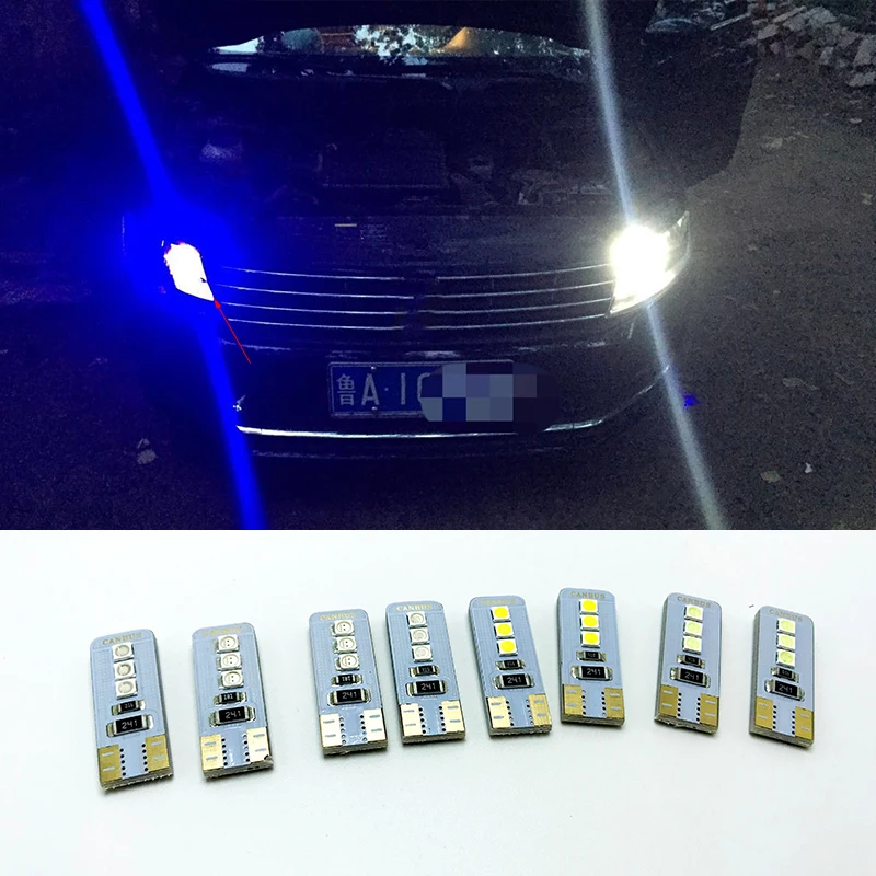 Высококачественная светодиодная автомобильная лампа T10 W5W светодиодные