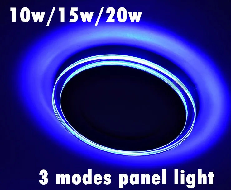 

10W 15W 20W 3 mode Acrylic LED Panel Light Indoor Light Energy Saving Bright LED Recessed Panel Ceiling Down Light 5pcs/lot