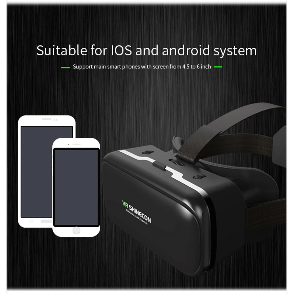 Очки виртуальной реальности Shinecon 6 0 Casque VR Box 3d очки шлем для смартфона Google Cardboard