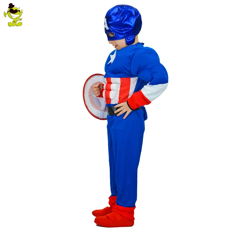 Детский костюм Капитана Америки для Хэллоуина, Детский костюм супергероя для костюмированной вечеринки