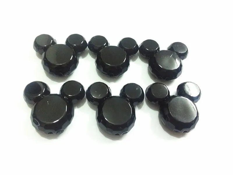 

Wholesale 38mm*35mm 50pcs/lot Black Acrylic Mouse Beads