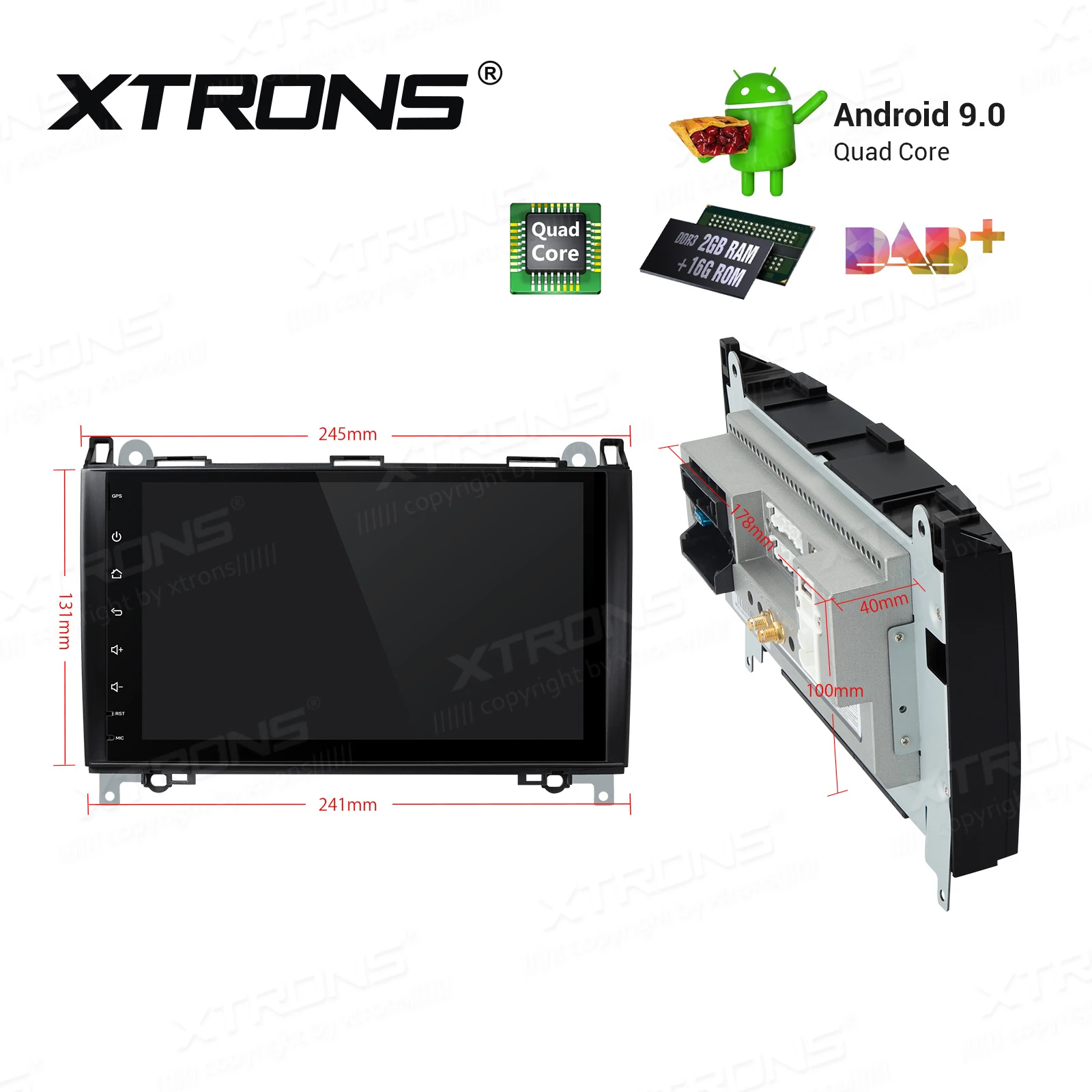 Clearance 9" Android 9.0 Pie OS Car Multimedia Navigation GPS Radio for Mercedes-Benz Viano/Vito W639 2006-2018 & A-Class W169 2004-2012 5