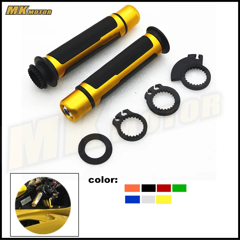 

22mm Street & Racing Moto Grips with end BARRACUDA CNC 7/8'' Motorcycle Handle for Honda CBR 600 RR CB 1000 R Hornet