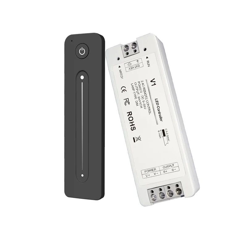 10set New Led Dimmer Controller 12V RF Dimmer Wireless Remote DC5-36V Constant Voltage Receiver Led 5050 3528 Strip Dimming