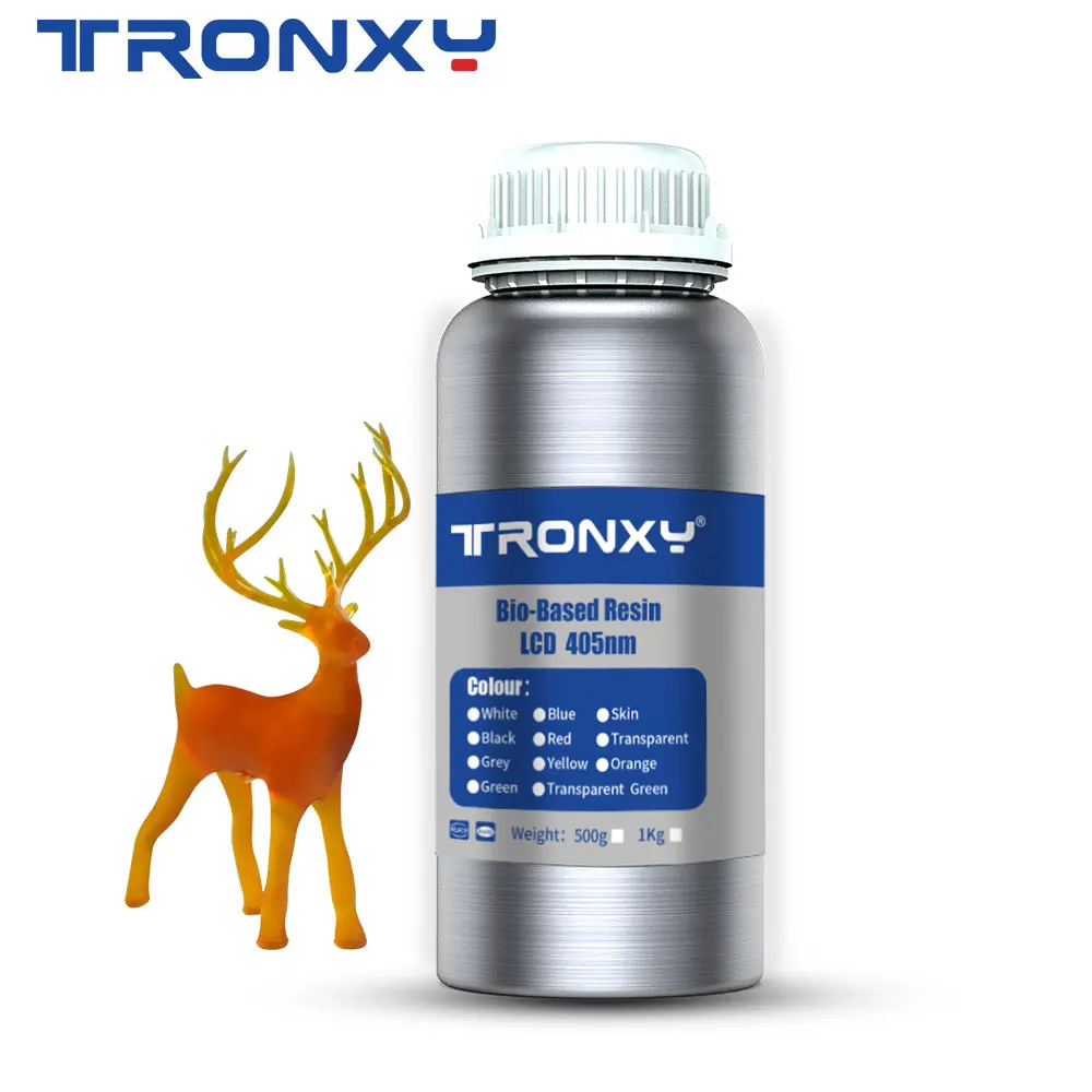 

Tronxy 405nm Resin Printing Material For Photon LCD UV Sensitive Normal 500g Liquid 3D Printer for Photon PhotonS High Precision