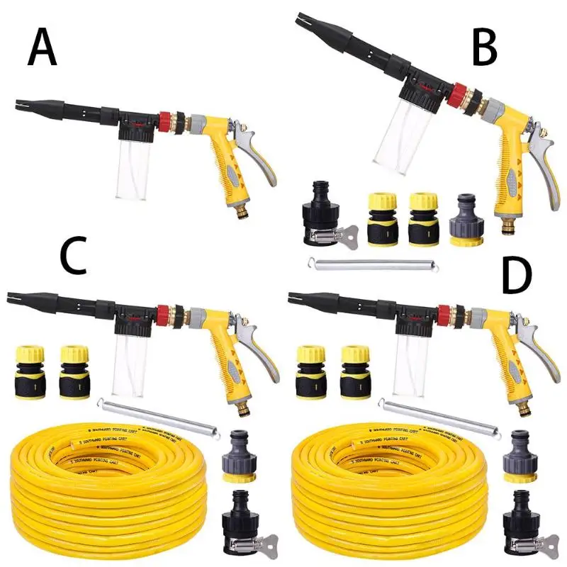 Пенопластовый горшок для мытья автомобиля пистолет-распылитель высокого давления медный водяной пистолет шланг распылитель инструменты для мытья автомобиля садовый полив Чистящая струйная шайба
