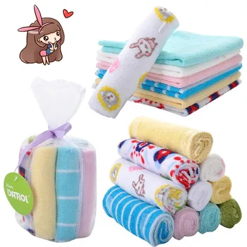 

8 pcs/lot Baby feeding towel Baby cotton towel Baby face cleaning towel Baby handkerchiefs headband