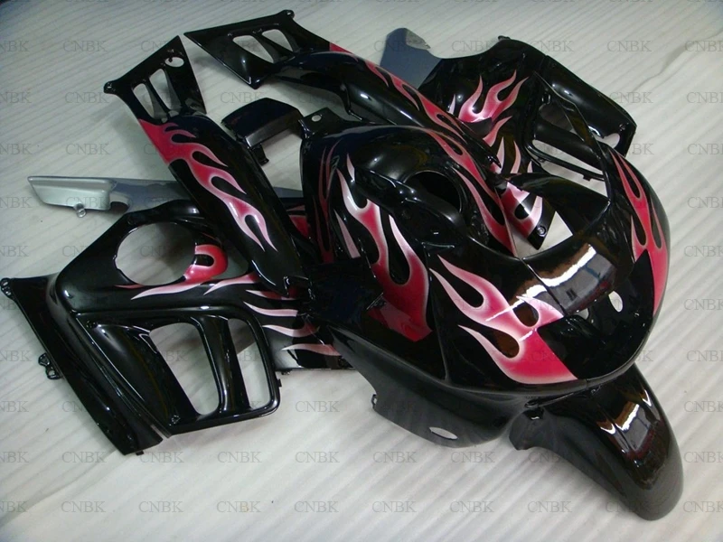 

for CBR600 F3 1995 - 1998 Fairing CBR 600 F3 95 96 Pink Silvery Black Flame Body Kits for Honda Cbr600 95 96 Plastic Fairings