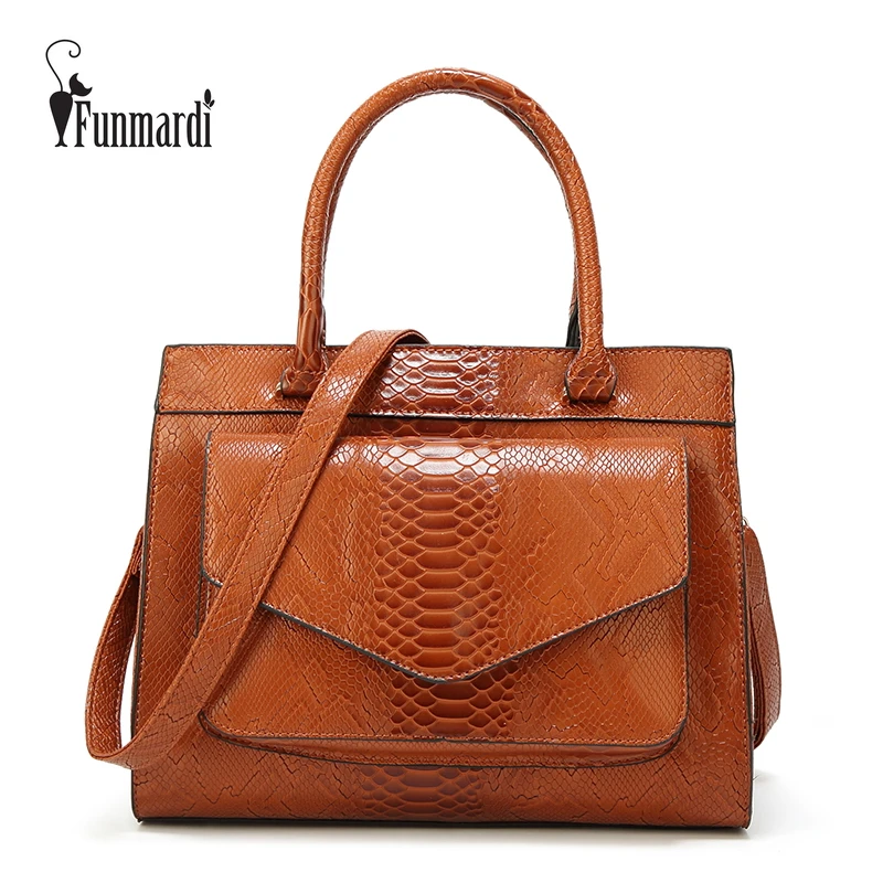 Funmardi New Fashion Woman Bag Serpentine Oil Wax Leather Handbag With Pouch Totes Bags Women Shoulder Messenger Wlhb1769 huismerk kopen in de aanbieding Funmardi New Fashion Woman Bag Serpentine Oil Wax Leather Handbag With Pouch Totes Bags Women Shoulder Messenger Wlhb1769 huismerk kopen in de aanbieding