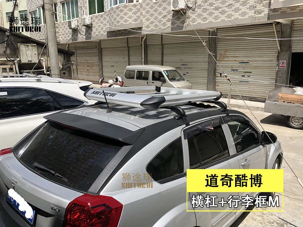 dynamisch Lenen kalkoen Car Luggage Rack Crossbar Roof Rack For Dodge Caliber 5 Door Estate Jan  2006-2017 Load 150kg Bar Led Matching Roof Modification - Roof Racks &  Boxes - AliExpress