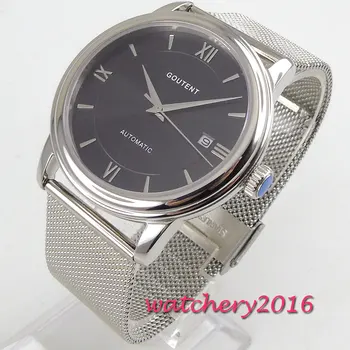 

NEW Arrive 40mm Coutent Black Dial Sapphire Glass Top Brand Luxury men's Watches Miyota Automatic Mechanical Men's Watch