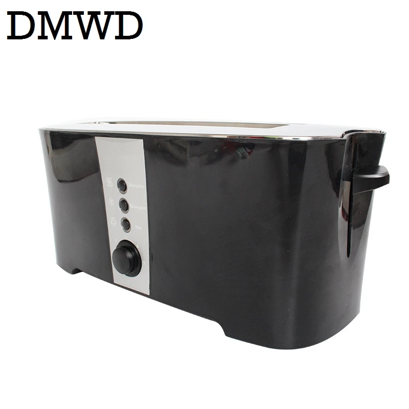 DMWD 4 шт слота, автоматический тостер для выпечки, многофункциональная печь для тостов, печь для выпечки, машина для завтрака, хлебопечка, 4 ломтика, 220 В-240 В, штепсельная вилка европейского стандарта