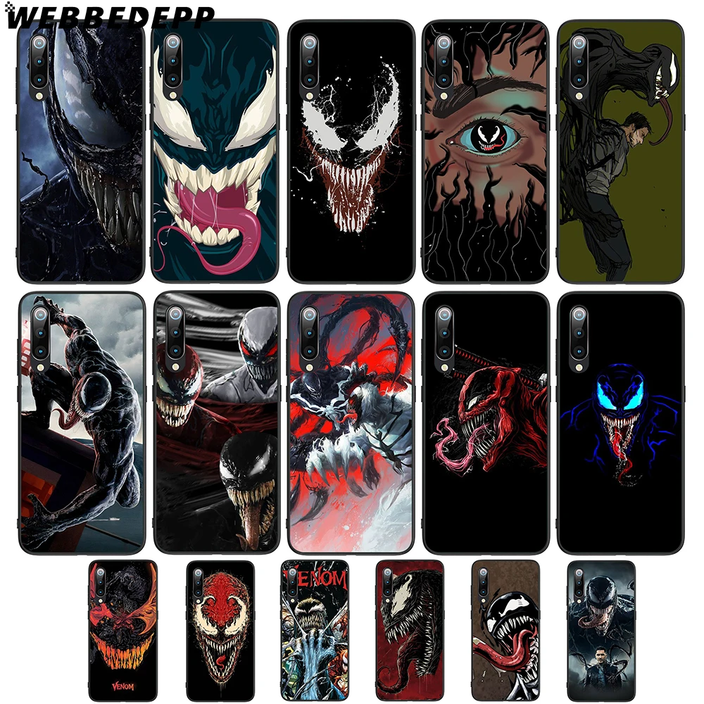 

WEBBEDEPP Venom Soft TPU Case Cover for Xiaomi Redmi GO Note 4 4X 5 6 pro 5A Prime 7 7 Pro