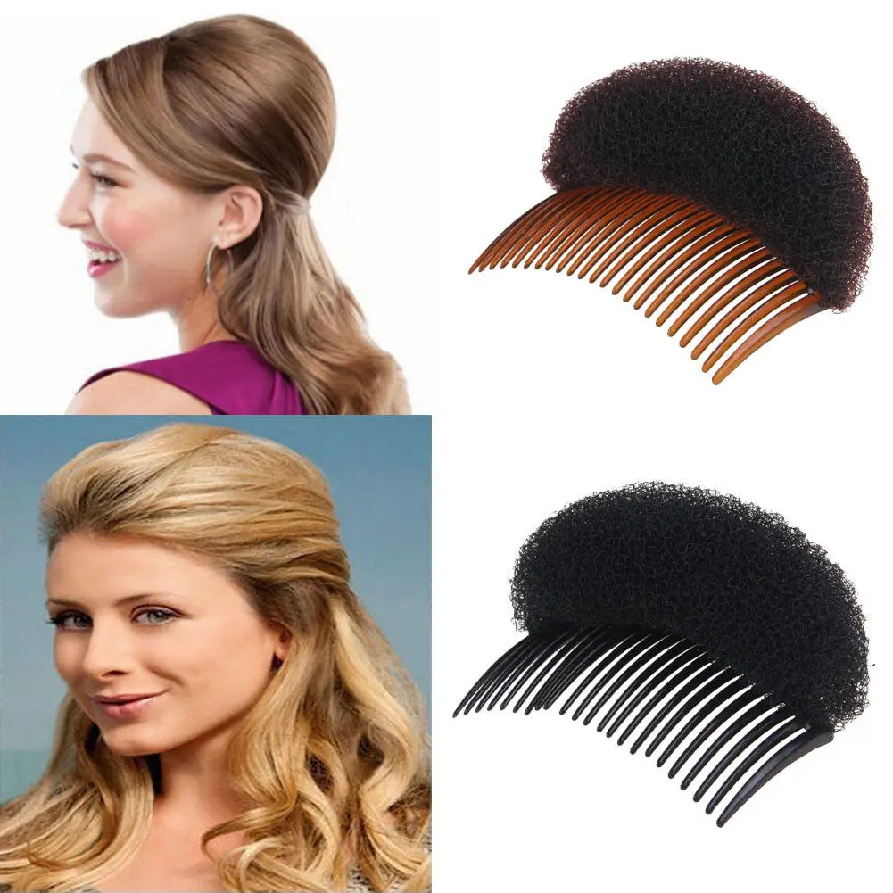 

Women Ladies Elegant Bouffant Princess Hairstyle Bump It Up Volume Hair Boost Hair Curler Combs