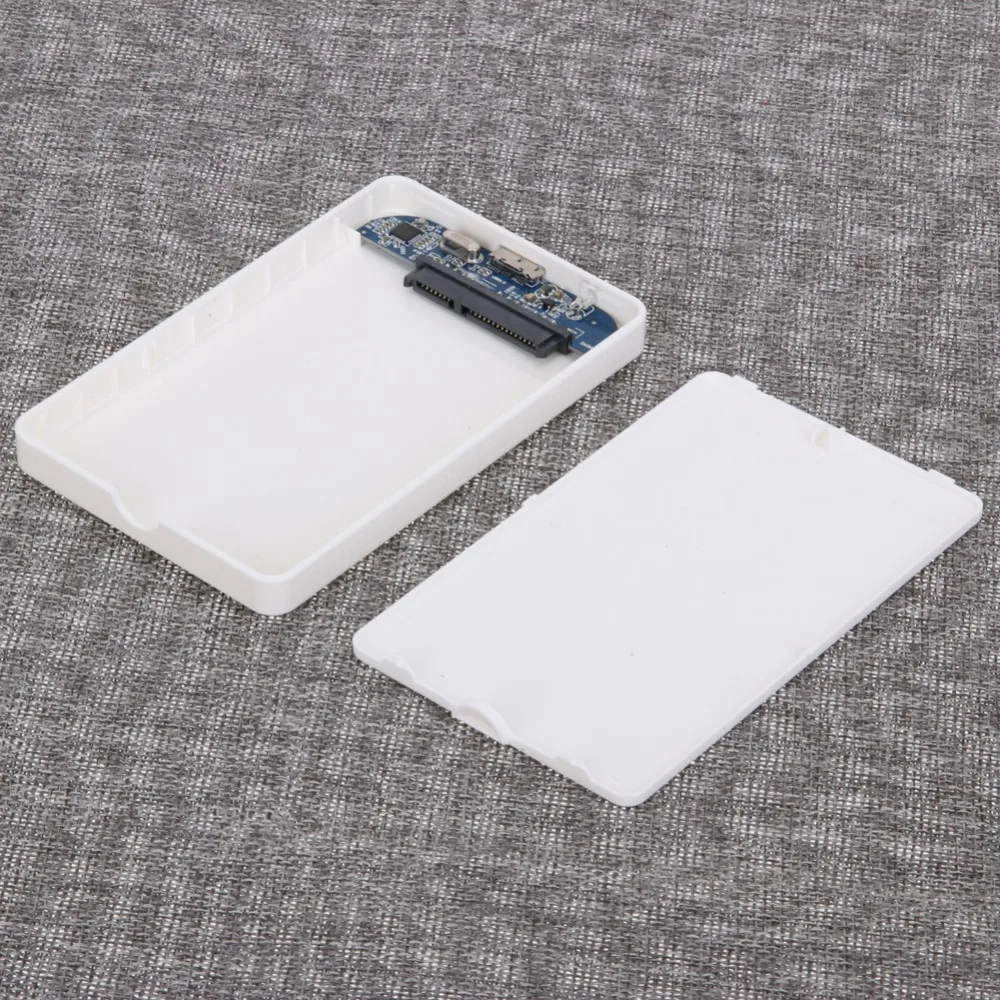 Белый 2 ТБ Мобильный HDD корпус Чехол 2," дюймовый USB 3,0 для SATA HDD жесткий диск Внешний корпус чехол Высокое качество HDD коробка