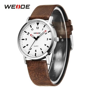 

Best Price Mens Analog Fashion Simple Model Hardlex Leathe Strap Military White Dial Quartz Wrist Watches relojes de hombre