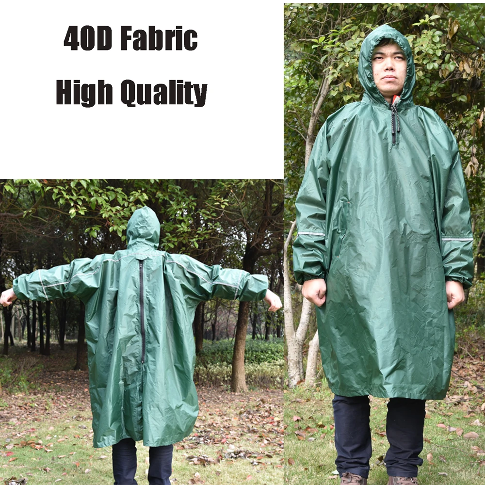 40D Fabrics Rainwear Raincoat Rain Jacket Poncho Rain Gear Raincoat