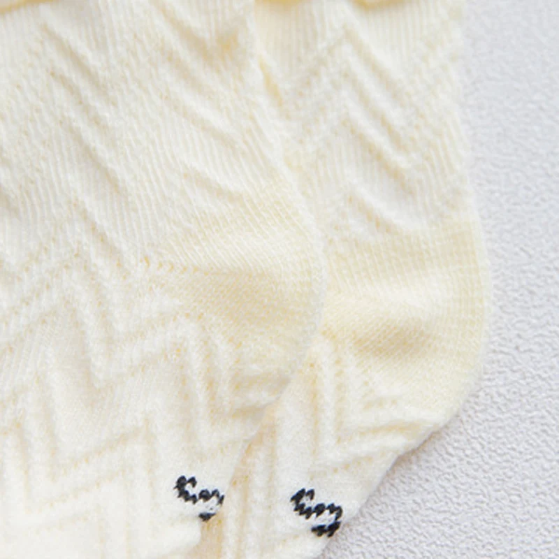 5 пар/лот, милые летние хлопковые носки с оборками для маленьких девочек Дышащие Короткие носки принцессы для новорожденных девочек 0-24