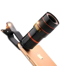 Горячая оптический телескоп для телефона портативный мобильный телефон длиннофокусный объектив и зажим для iPhone7 Samsung HTC Huawei LG sony и т. д