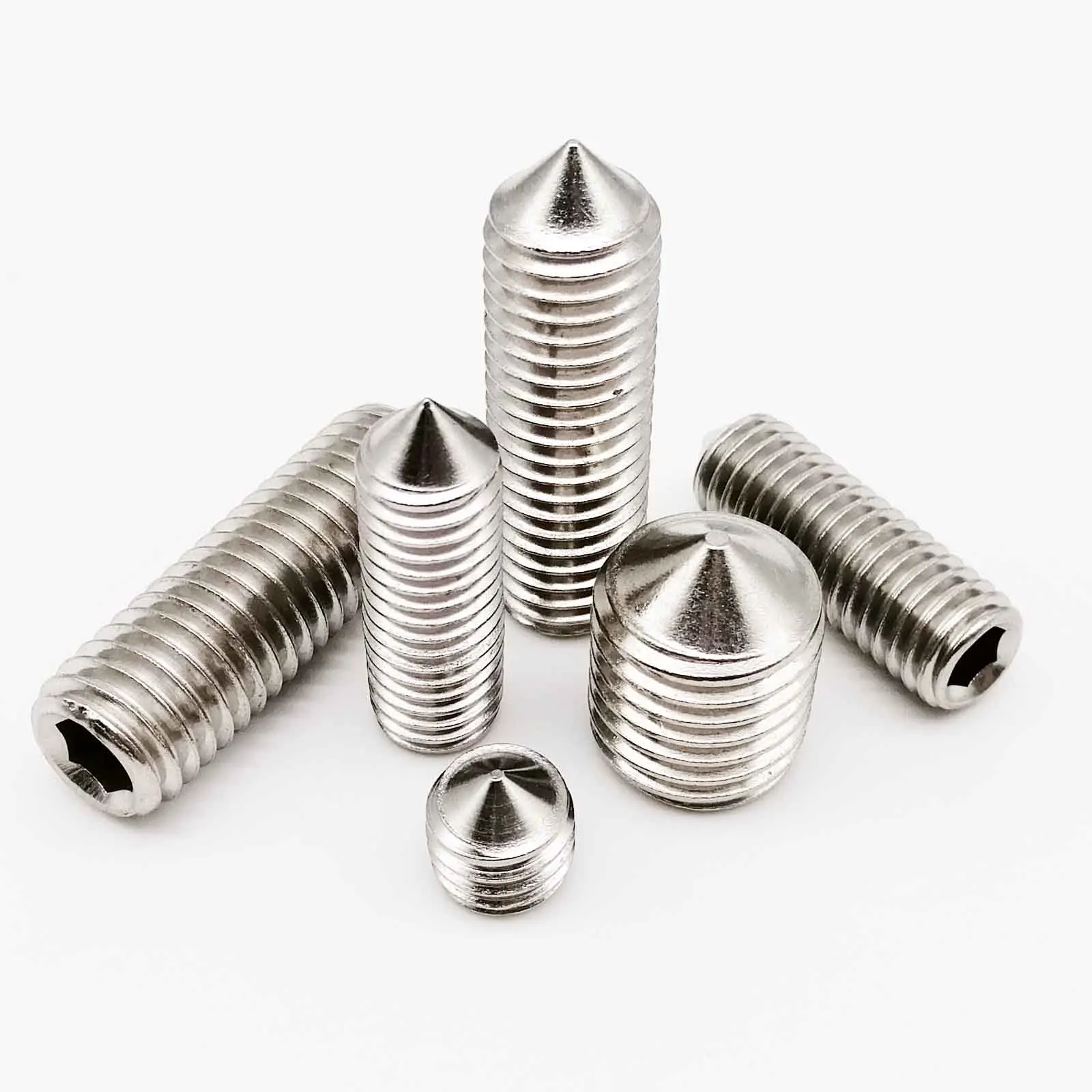 M3 M4 M5 M6 M8 M10-M16 304 Stainless Ball Point Grub Screws-Hex Socket Set Screw M3 M4 M5 M6 M8 M10-M16 304 Stainless Ball Point Grub Screws-Hex Socket Set Screw