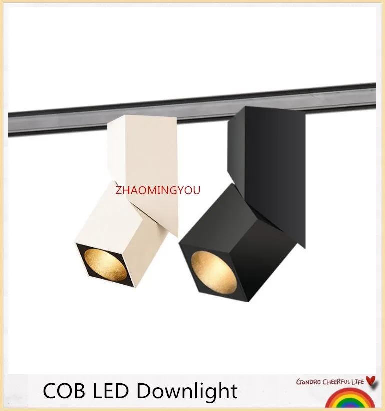 

fashion Art cube Ceiling Surface Mounted RA93 6W 10W 14W 20W 24W 30W COB LED Downlight Light Adjustable irradiation angle