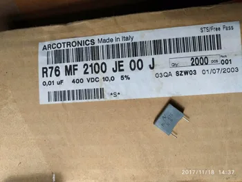 

100PCS 100% New and original AV R76 0.01uf/400V 10nf 103 MKP The film capacitance is 10MM