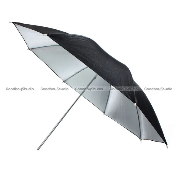 3" Черный Серебряный светоотражающий зонтичное освещение комплект с держателем лампы и осветительной подставкой