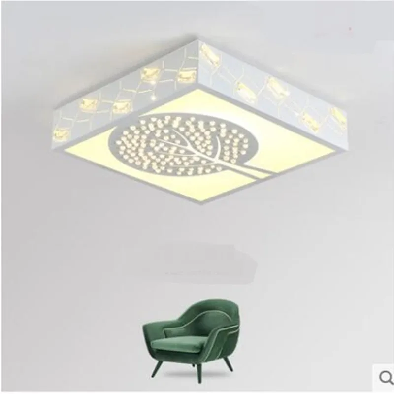 

Modern round LED ceiling lamp bedroom lights warm creativity living room atmospheric study led lamp square light ZA81030