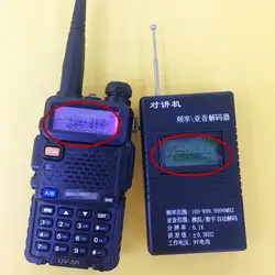 Высокочувствительный Портативный частотомер 100-999,9999 мГц для портативная рация радиолюбителей CTCSS и DCS декодер