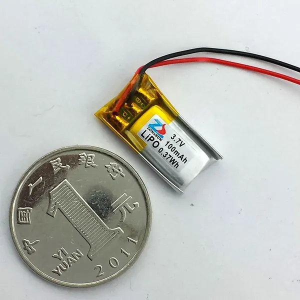  In 3.7V 401220 100mAh lithium polymer battery 451220 Bluetooth headset keyboard mouse Rechargeable 