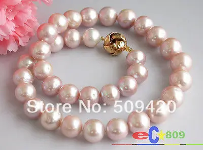 

Free Shipping >>>>>HUGE REAL 17" 14mm ROUND LAVENDER FRESHWATER PEARL NECKLACE