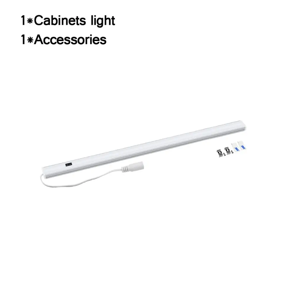 Ручной сканирующий развертки светодиодный светильник 30 см 40 см 50 см DC 12 В светодиодный трубчатый светильник ручной датчик кухонный шкаф светильник ing - Испускаемый цвет: 1PCS