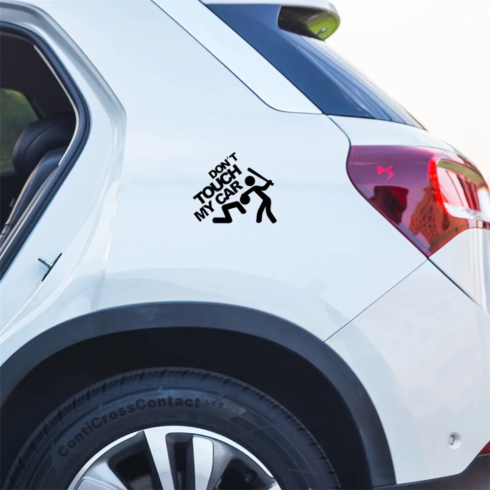 Safety Warning Vinyl Car stickers DO NOT TOUCH MY CAR  car motorcycles decal styling accessories (9)