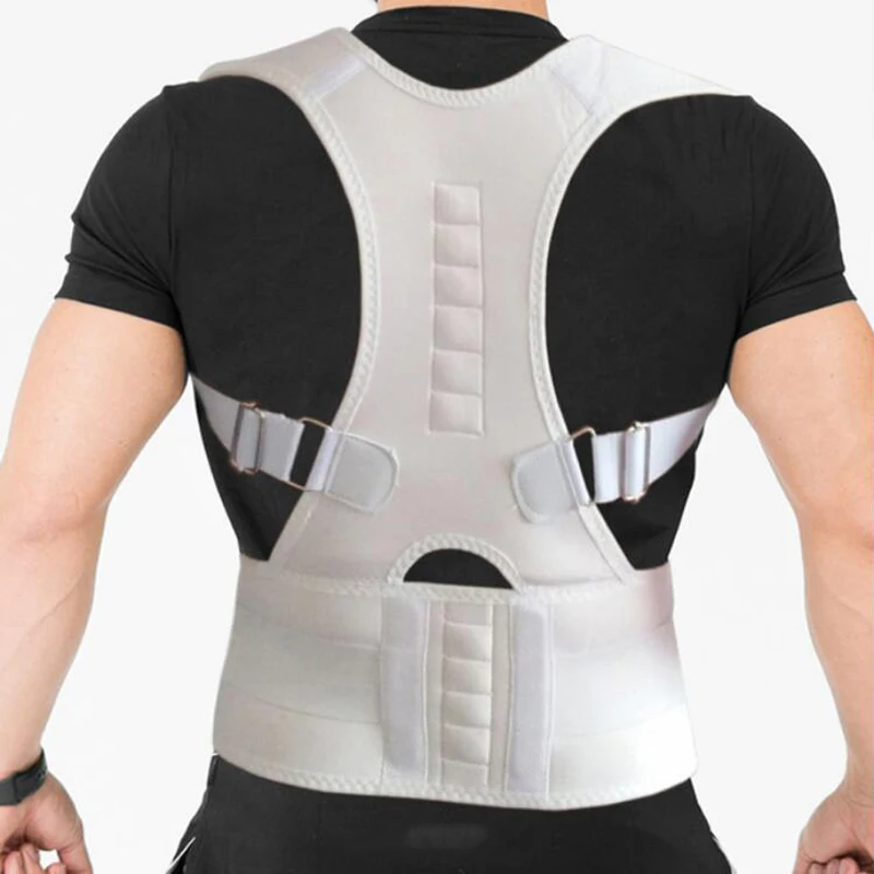 Магнитный Корректор осанки на спине для взрослых и детей, поддерживающий плечи и спину, поддерживающий бандаж для Горбатой осанки, облегчающий боль в спине XXL